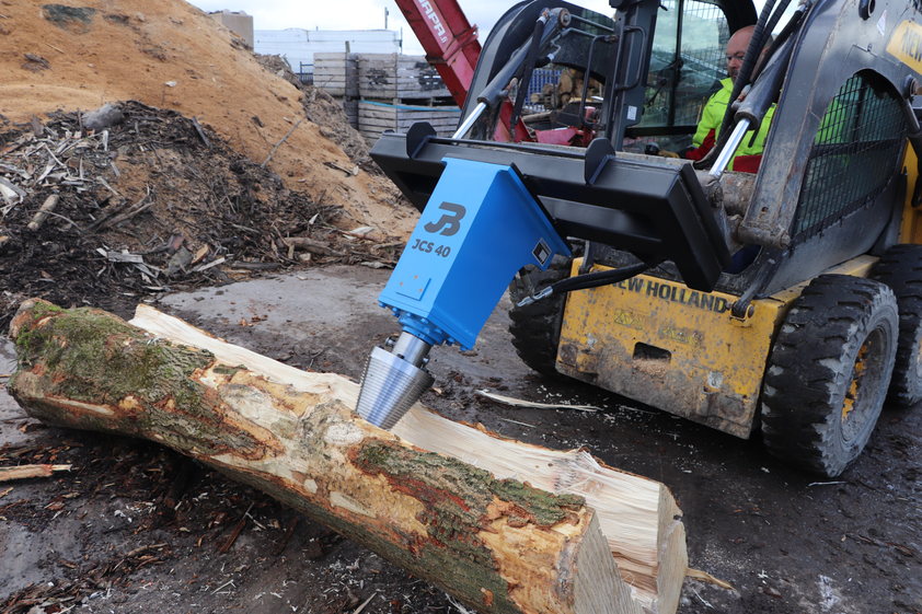 JCS 60 Hydraulic Cone Timber Splitter to fit 11,000 to 20,000 lbs Exca ...