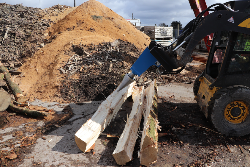 JCS 60 Hydraulic Cone Timber Splitter to fit 11,000 to 20,000 lbs Exca ...